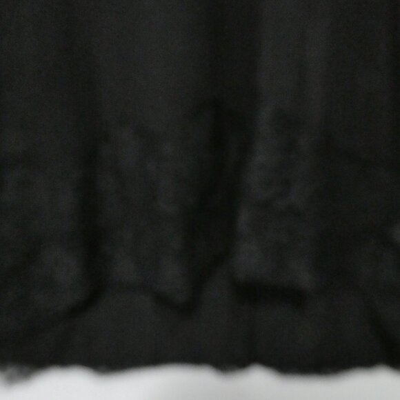 ADDITION ELLE | 1X | Black Sleeveless Top With Lace Trim Hem - Picture 7 of 14